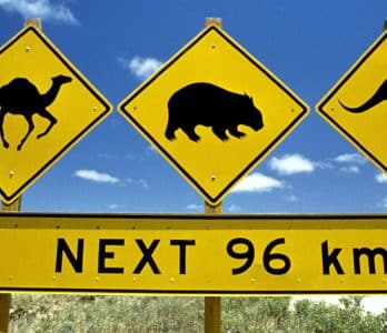 Australien Straßenschilder