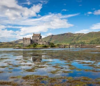Eilean Donan Castle on Loch Duich at Dornie